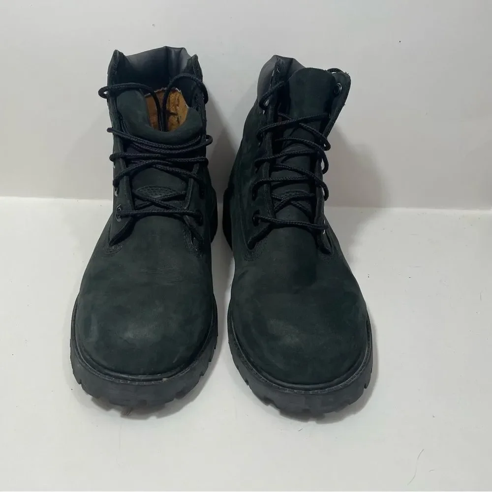 Timberland Black Leather Utility Boots
